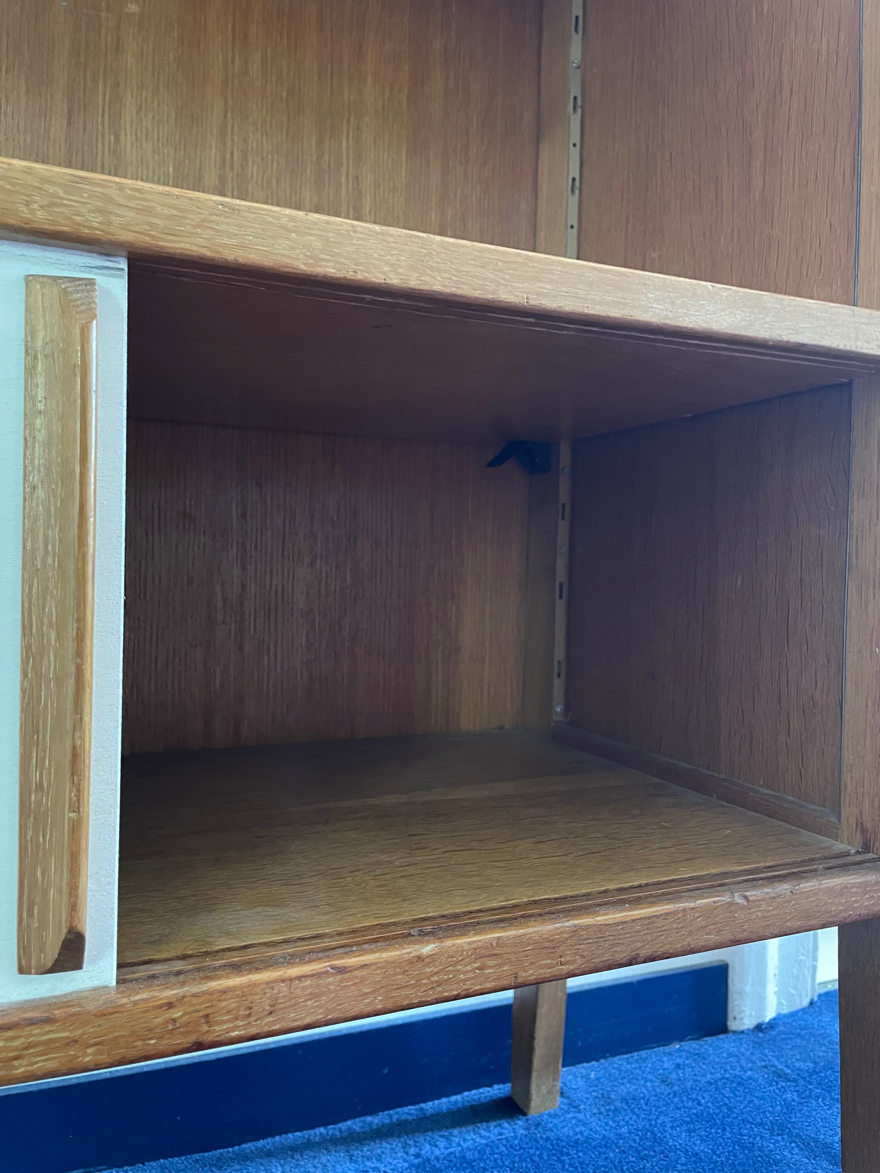 Scandinavian vintage library storage cabinet