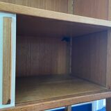 Scandinavian vintage library storage cabinet