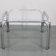 1970s Italian Glass Square Coffee Table