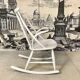 Wooden Rocking chair by Illum Wikkelsø for Niels Eilersen, Denmark 1950s