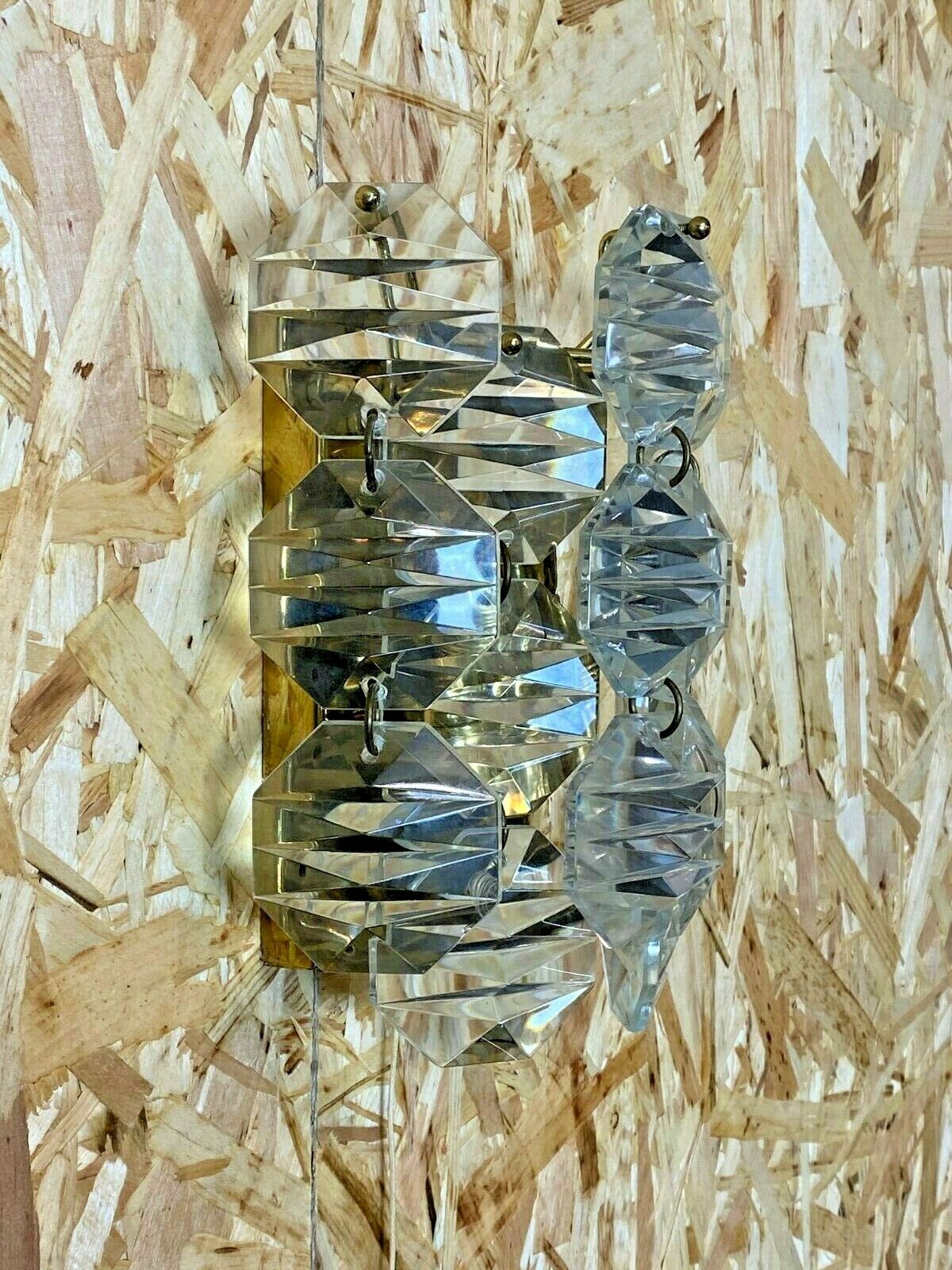 60s 70s Kinkeldey Wall Light Glass Wall Lamp Space Age Design 60s 70s