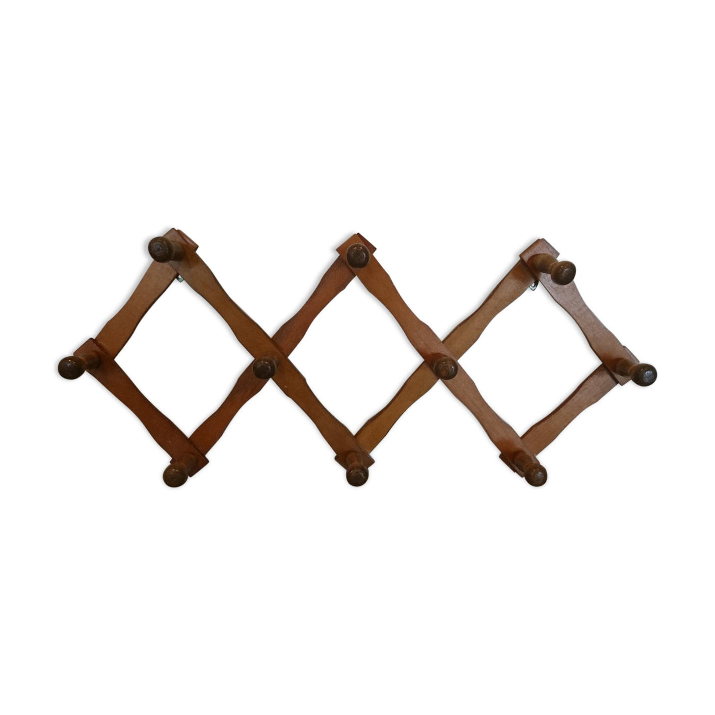 Folding wall coat rack