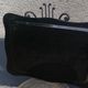 Black rectangular platter with hand-painted flowers, vintage and bohemian.