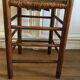 Chaise haute enfant bois massif vintage