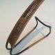 Lacquered metal and rattan bottle holder