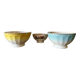 Antique faceted bowls