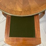 Old pedestal table style Louis XVI marquetry late nineteenth