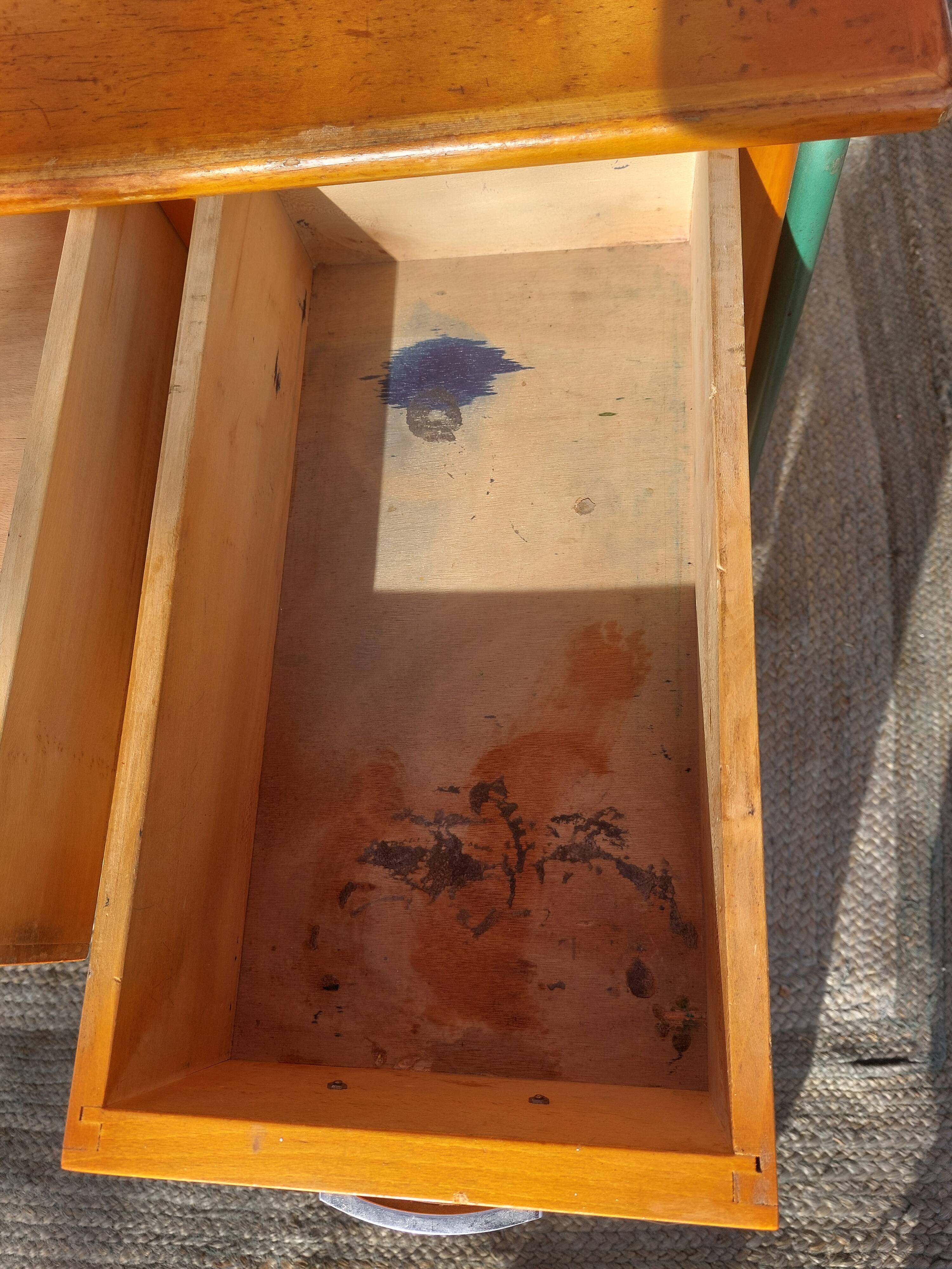 Vintage schoolmaster's desk