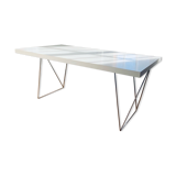 Matte white design table