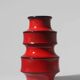 Modern German Red Ceramic Vase, 1960s
