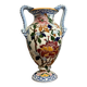 Gien: Important earthenware vase with peony decoration