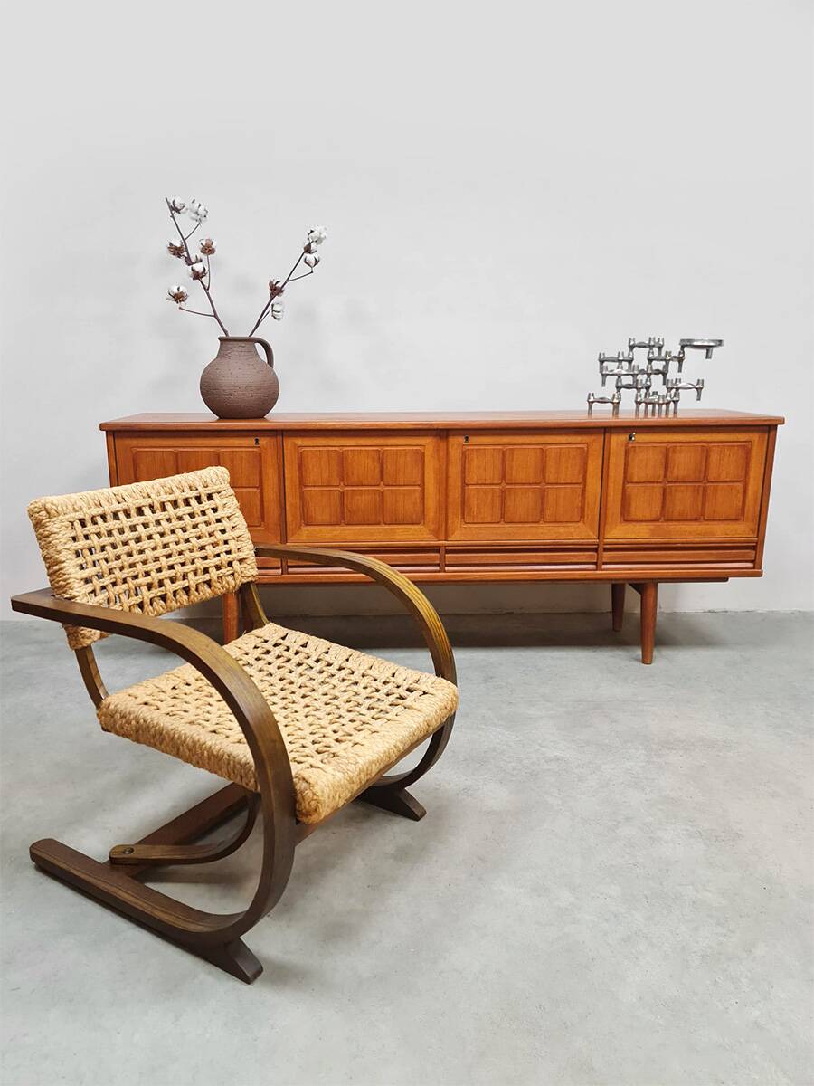 Midcentury Scandinavian sideboard vintage credenza 1960s