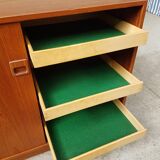 Mid century Danish media cabinet by Horsens Hjornebo