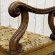 Banquette de fenêtre en noyer début XXème
