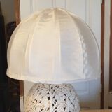 Openwork ceramic lamp