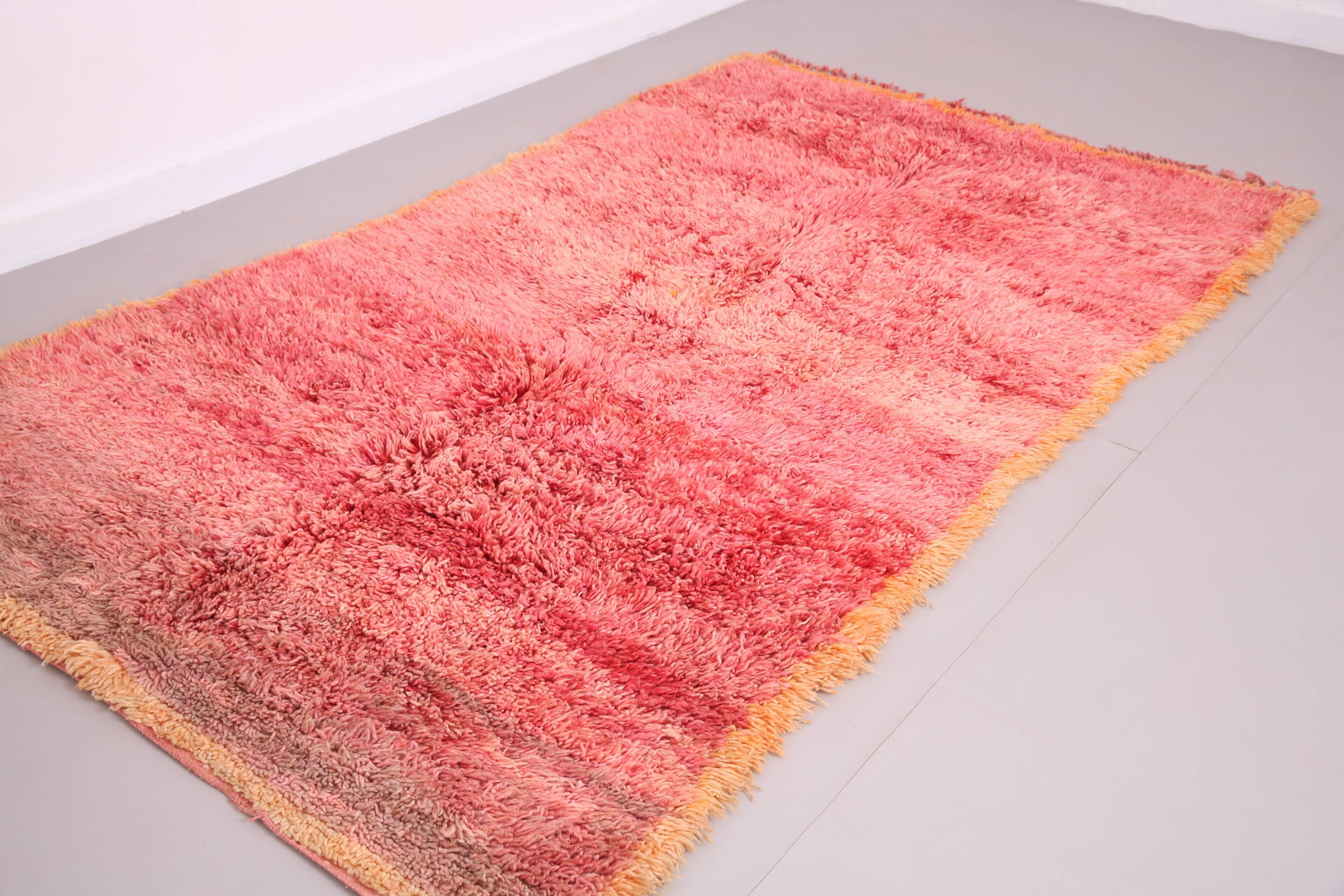 Vintage Moroccan Shag Rug 150 x 268 cm - Handmade Berber Rug - Wool Rug