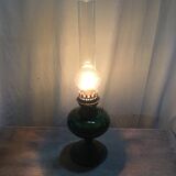 Lampes à pétrole céramique et pied laiton