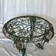 Wrought iron table in country style