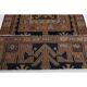 Vintage Turkish Oushak handmade wool cotton tan runner rug 114x285