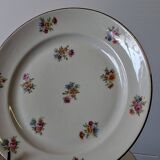 6 dessert plates in French porcelain in good condition.