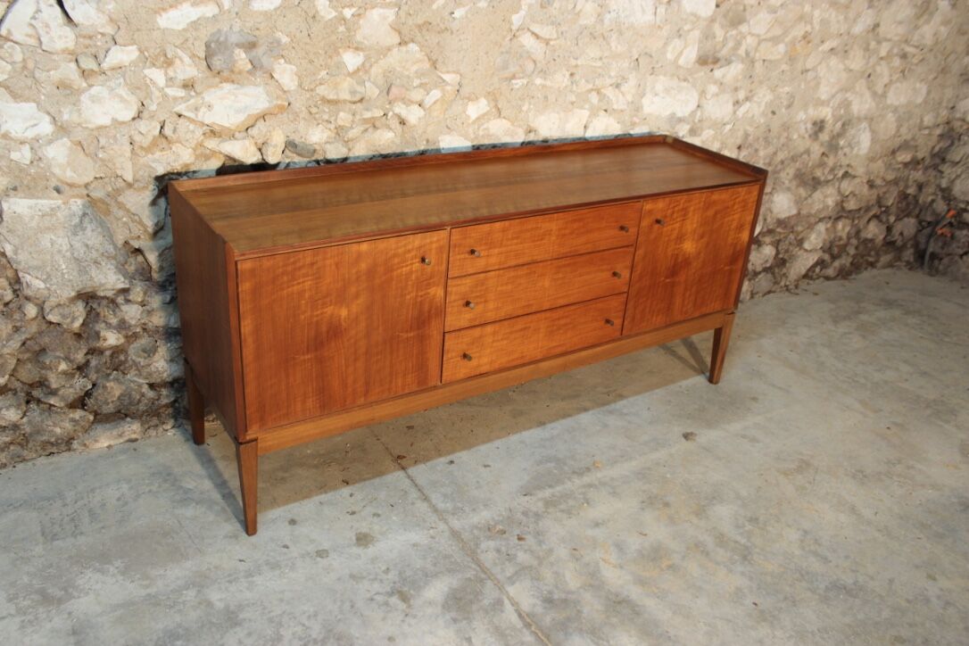 Vintage Scandinavian style teak sideboard by Younger, 60s