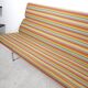 Compact sofa Eames Vitra Alexander Girard Miller stripe fabric