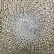 Plafonnier applique en verre dépoli 70's