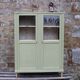 Renovated antique display cabinet – Lizard Green (Pure & Paint)