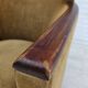 1960s, Danish armchair, furniture velour, ash wood.