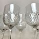 6 vintage cut crystal glasses