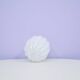 vintage white glass vase bubbles