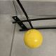 Metal coat rack with 6 wooden balls, 1950s-1960s