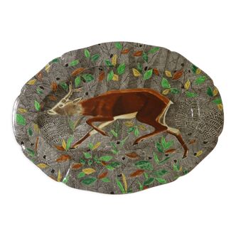 Oval dish Gien Rambouillet