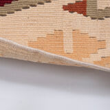 Vintage turkish kayseri kilim rug 4' x 7'5"