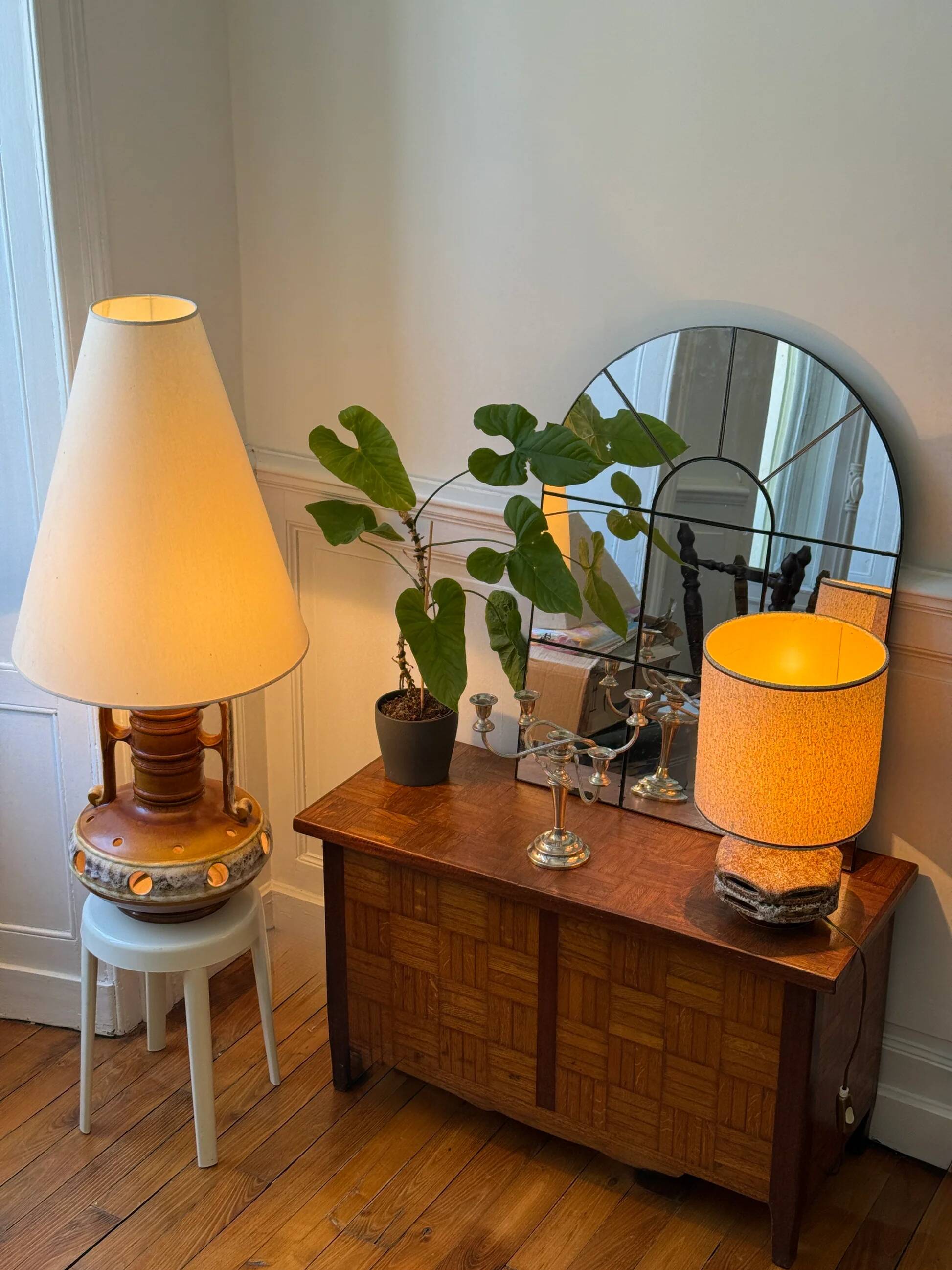 Fat Lava ceramic lamp - Mid century 1970