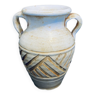 Vase Amphore 23cm style grec 1,4kg terre cuite récent