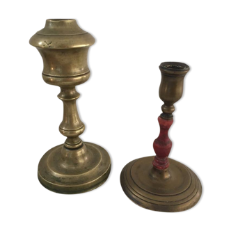 Set of two candle holders