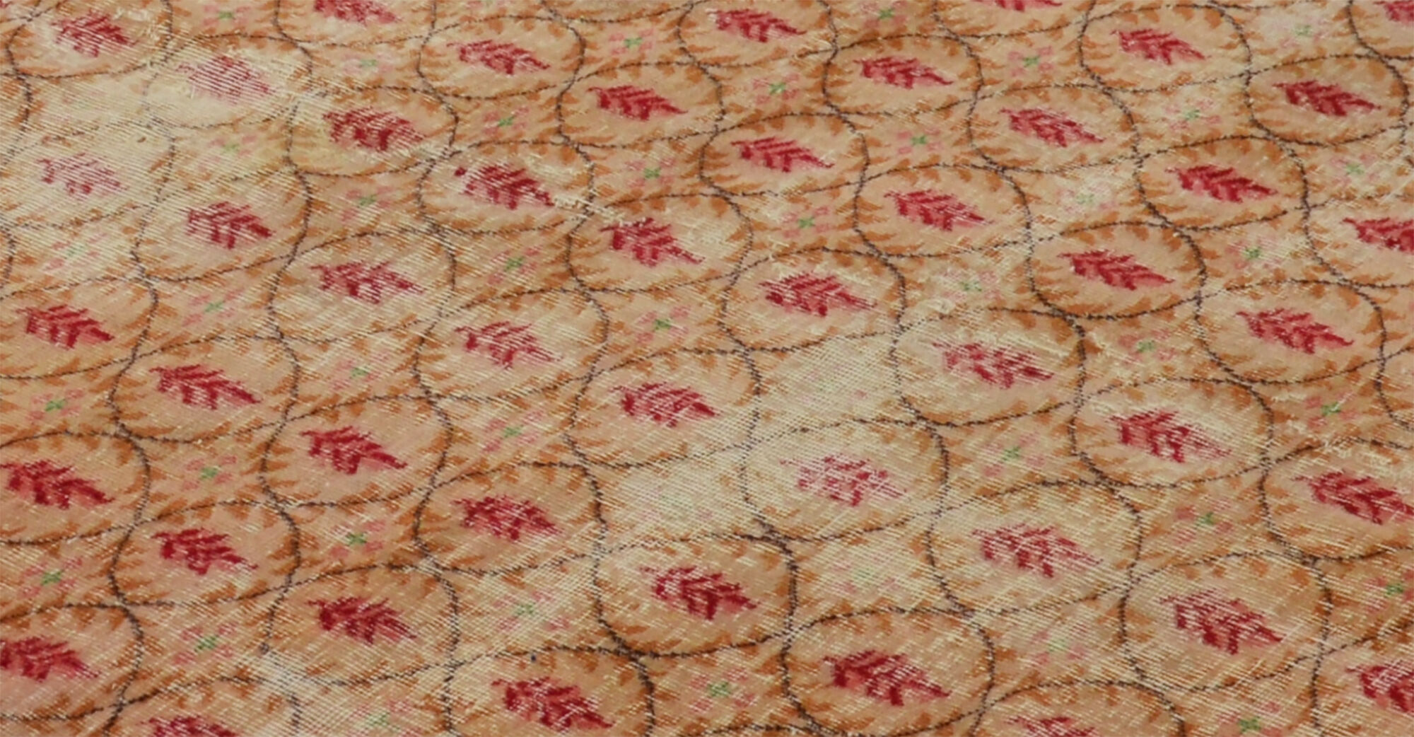 Anatolian handmade vintage rug 255 cm x 158 cm