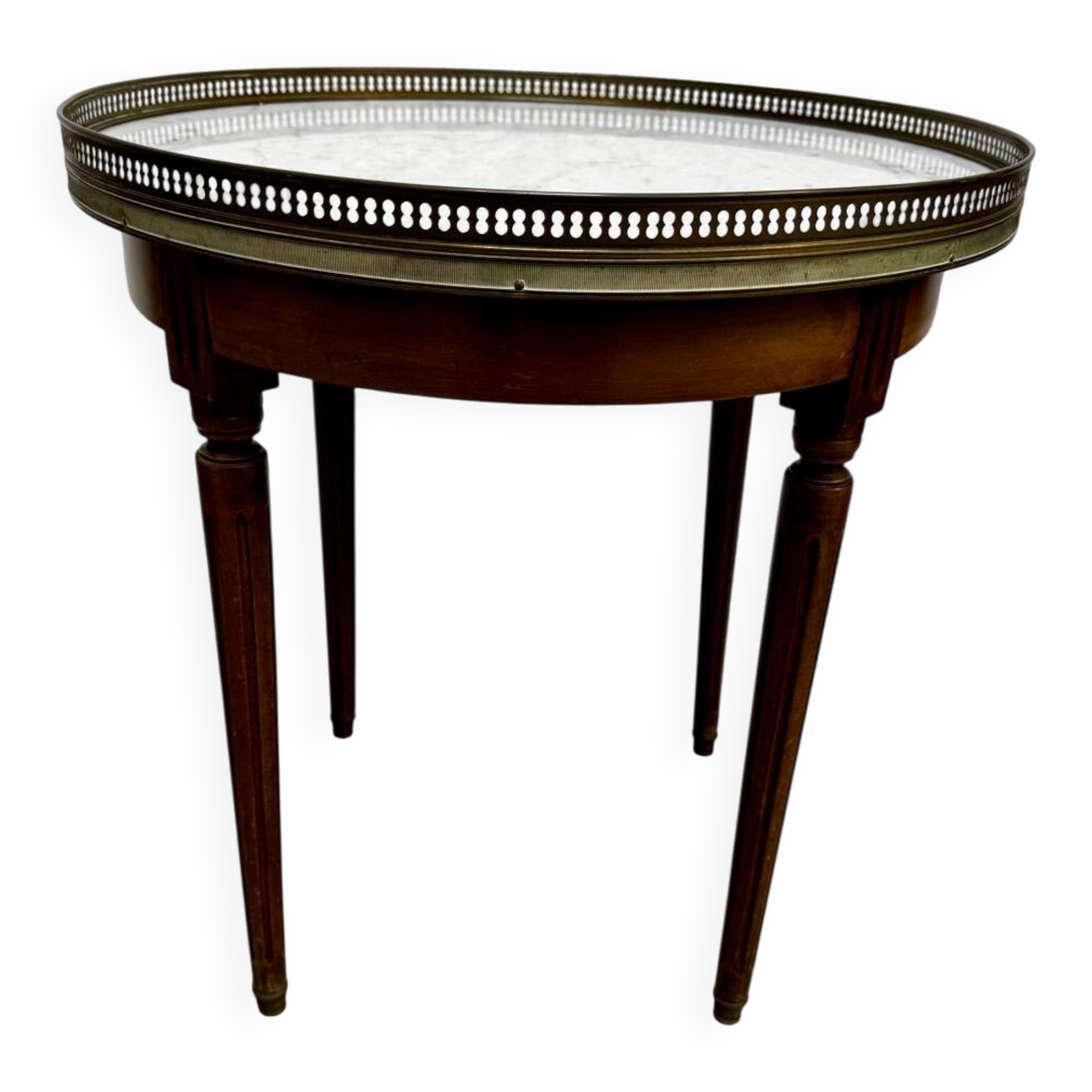 Table basse bouillotte de style Louis XVI