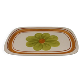 Vintage rectangular earthenware dish, Monaco model by SALINS