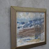 Erik Ström, Swedish painting, 1970s, Oil on panel, Framed