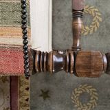 Pair of Louis XIII style poufs