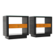Art Deco bedside tables, 1930s, set of 2