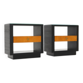 Art Deco bedside tables, 1930s, set of 2