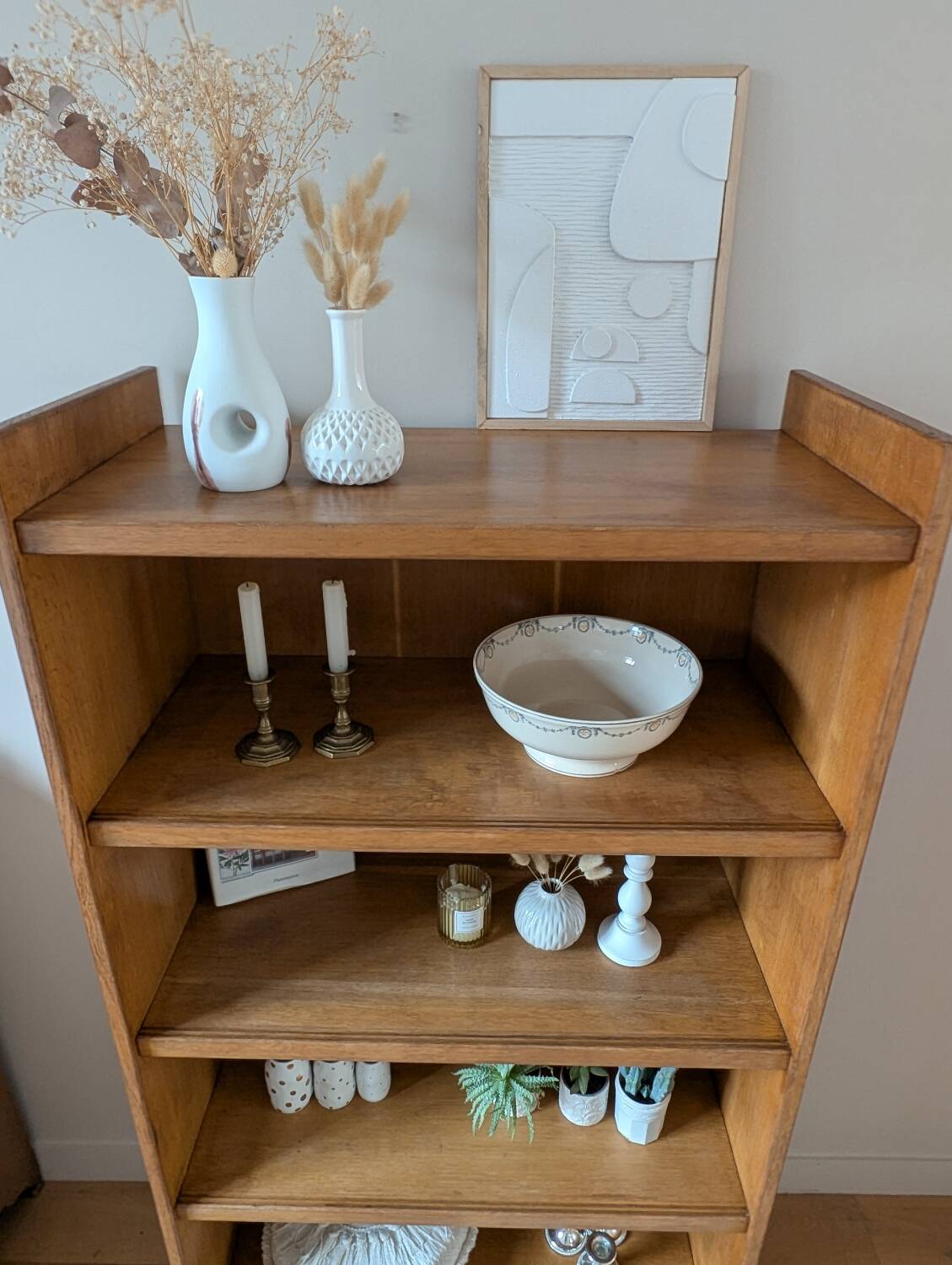 Vintage Danish Scandinavian design bookshelf.