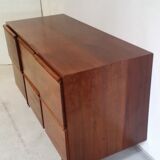Old cabinet with drawers and showcase