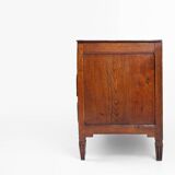 Commode rustique française en chêne massif à 3 tiroirs, vers 1850