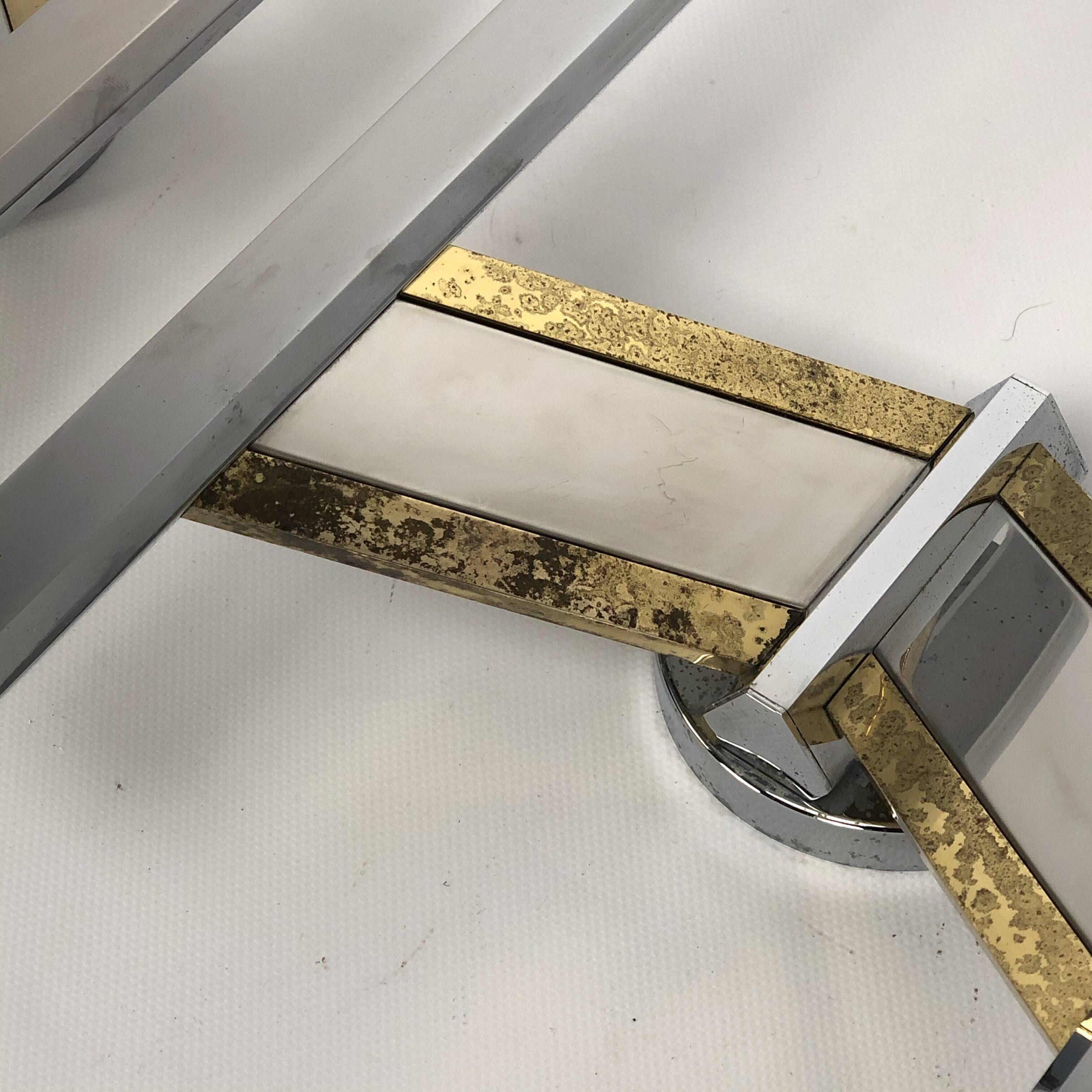 Pair of brass and chrome sconces from Sciolari 70