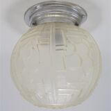 Art Deco globe ceiling lamp