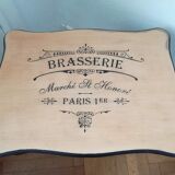 Black selette and wood brewery